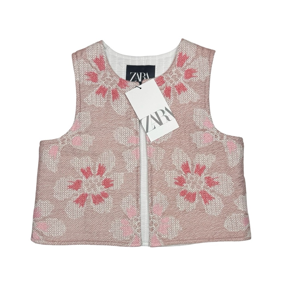 Zara Floral‎ Cross Stitch Vest